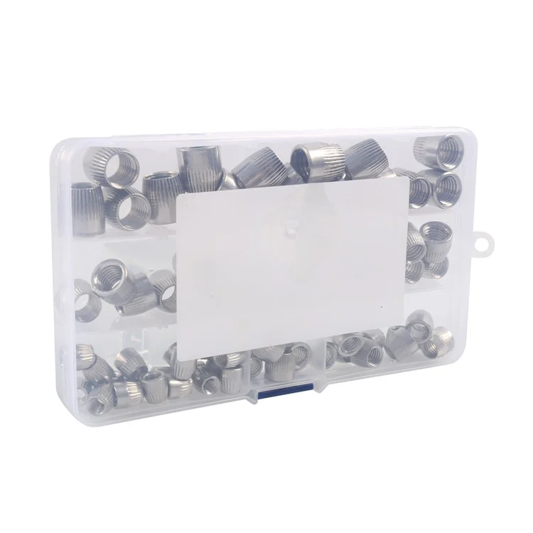 A7852 70Pcs M12+M10+M6+M8 Cône Couvercle Écrou Conique Kit avec Boîte de Rangement