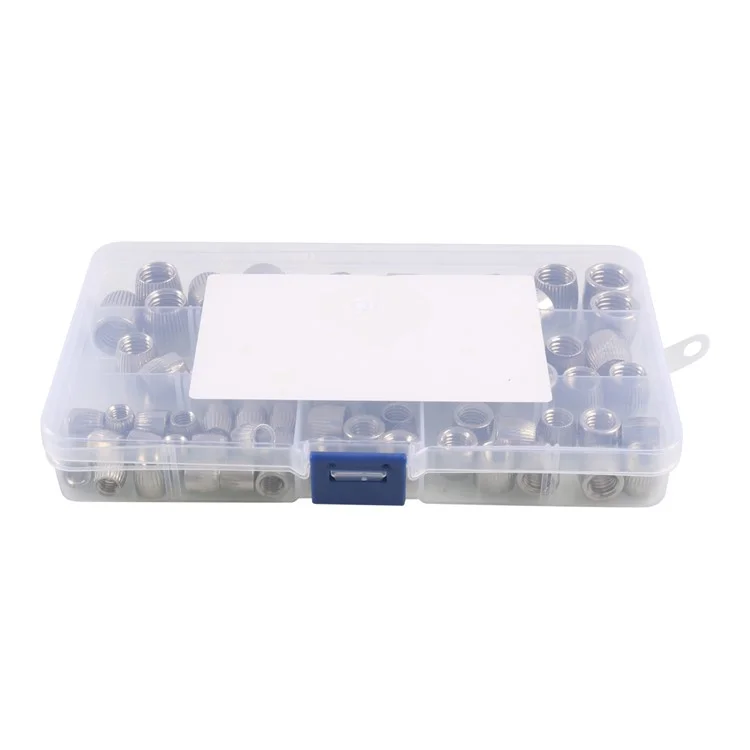 A7852 70Pcs M12+M10+M6+M8 Cône Couvercle Écrou Conique Kit avec Boîte de Rangement