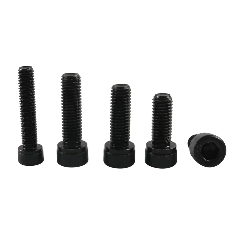 A7673 100Pcs M4+M6 Alloy Steel Hex Socket Head Cap Bolts Assortment Kit