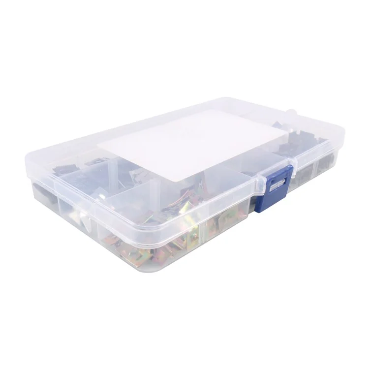 Kit d'assortiment de 180 pièces de clips en U en acier au carbone A7860 M3+M4+M5+M6 avec boîte