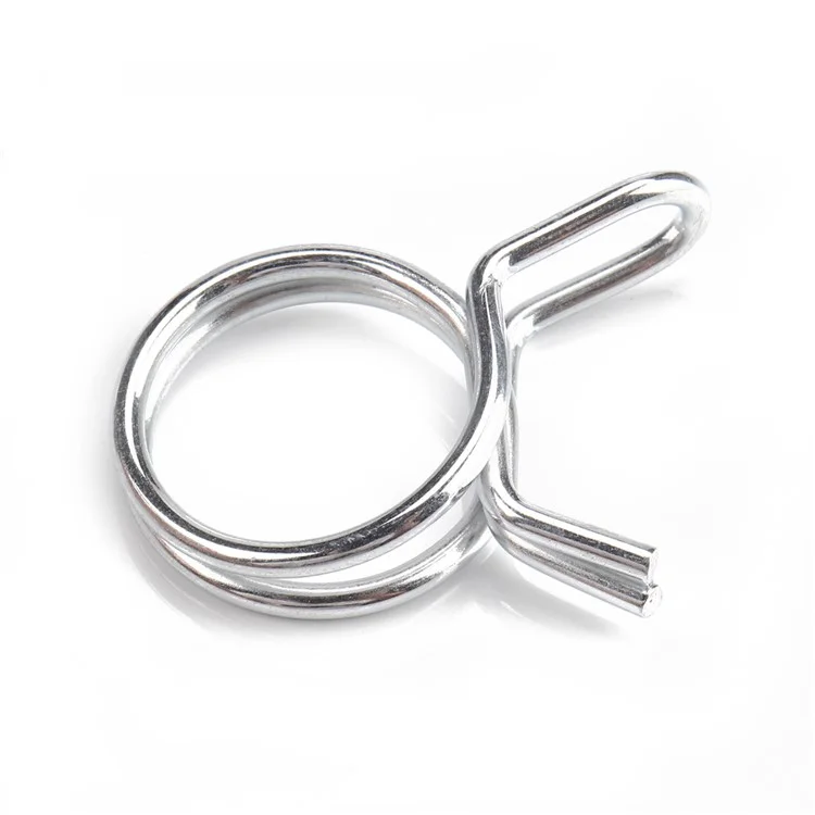 A2389 70Pcs 6-18 Assorted Double Spring Tube Clip Clamp avec boîte de rangement
