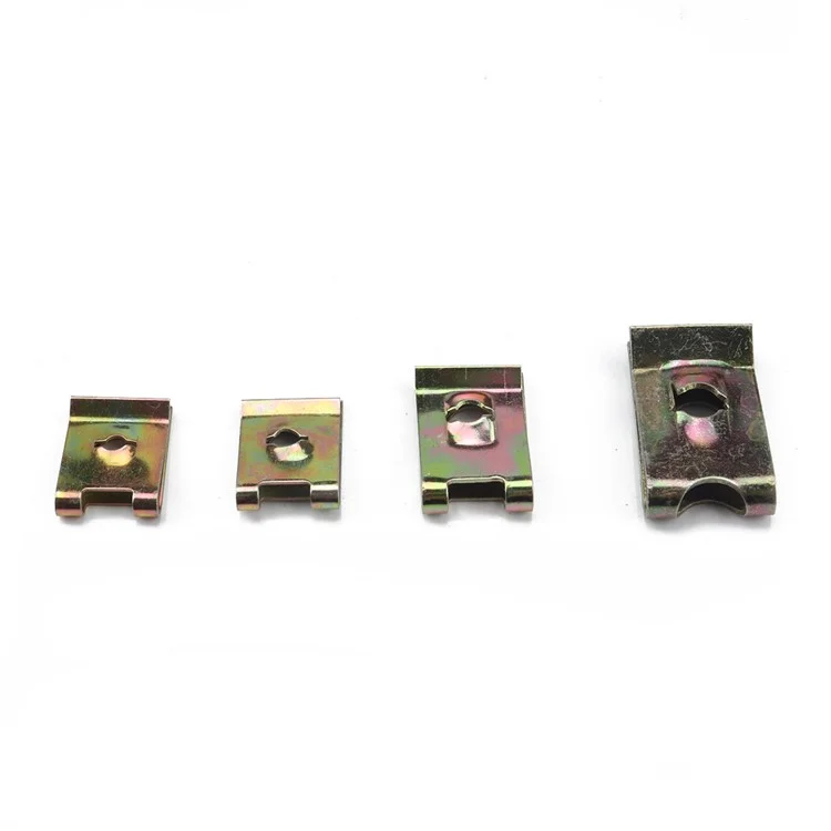 A2734 110Pcs For Motorcycle Car No.6 / 8 / 10 / 12 U Type Clip Nut Assortment Kit