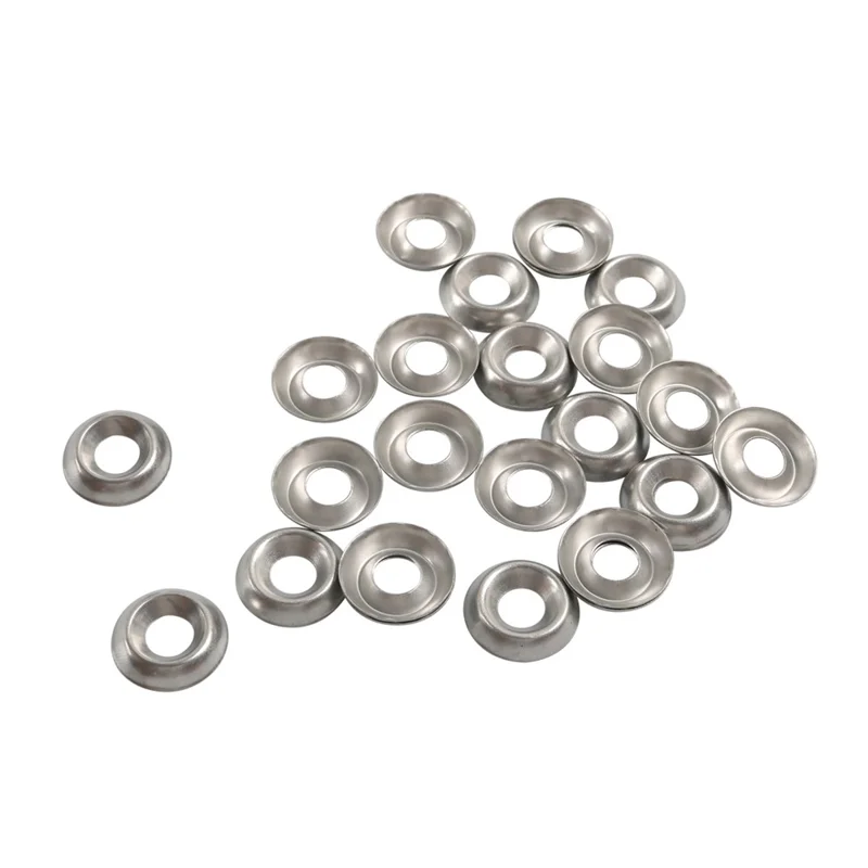 A7768 250Pcs 304 Stainless Steel Countersunk Finish Cup Washers Gasket Fasteners
