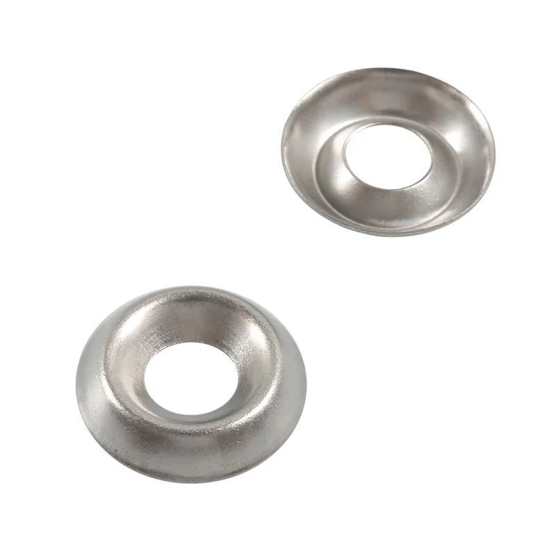 A7768 250Pcs 304 Stainless Steel Countersunk Finish Cup Washers Gasket Fasteners