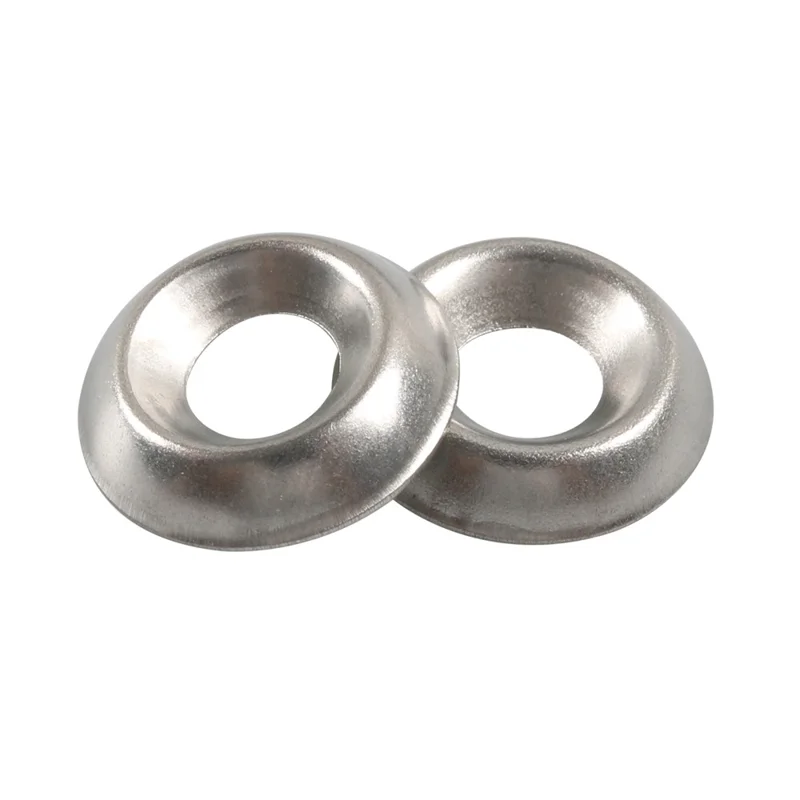 A7768 250Pcs 304 Stainless Steel Countersunk Finish Cup Washers Gasket Fasteners