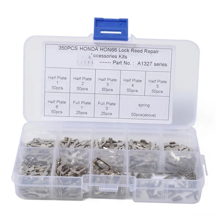 A1327 350Pcs Pour Honda HON66 Half / Full Plate Lock Reed avec Kit de réparation de ressort de rechange