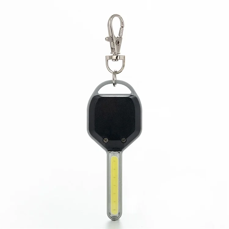 Mini LED Torcia Portachiavi Luce Notturna Portatile a Forma di Chiave Illuminazione di Emergenza per Campeggio - Argento 