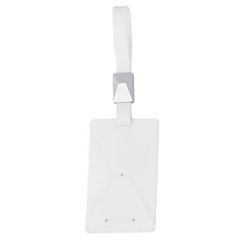 TSL937 Model 3 / Y Card Key Holder TPE Protective Case with Key Chain - White