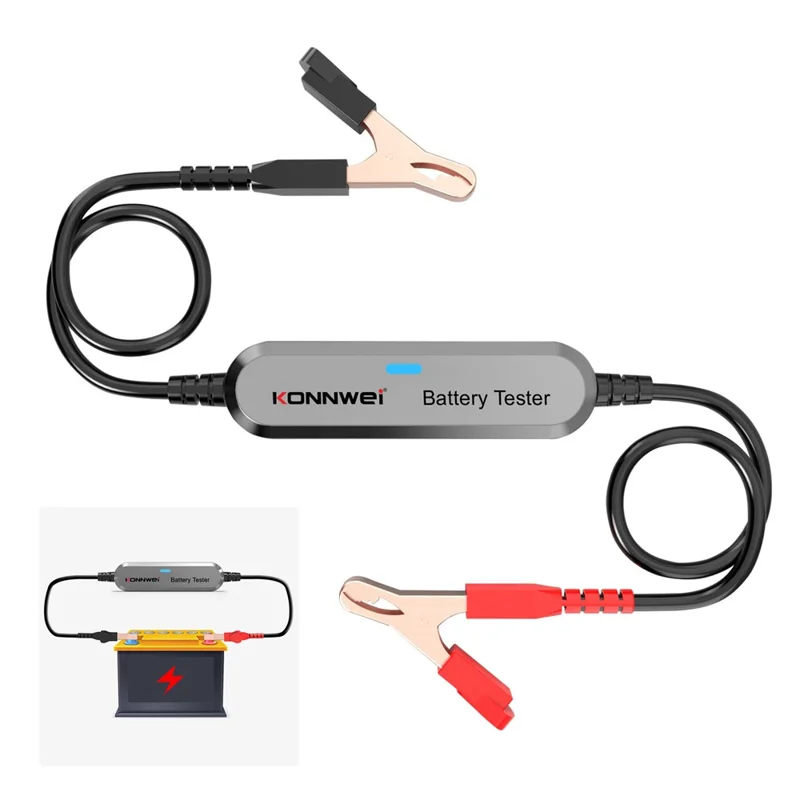 KONNWEI BK100 Automotive Wireless Bluetooth-compatible 6V 12V Battery CCA Tester Car Battery Charging Analyzer - Silver