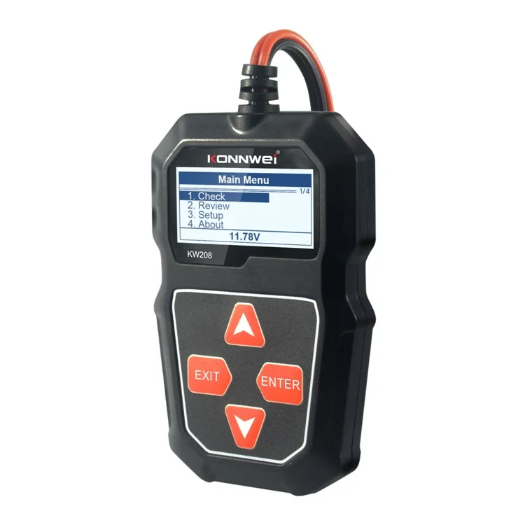 Konnwei KW208 Automotive Battery Tester Car Digital 12V 100-2000CCA Strumento Di Prova Del Sistema Di Ricarica