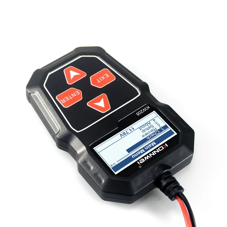 Konnwei KW208 Automobile Testeur De Batterie De Voiture Digital 12V 100-2000CCA