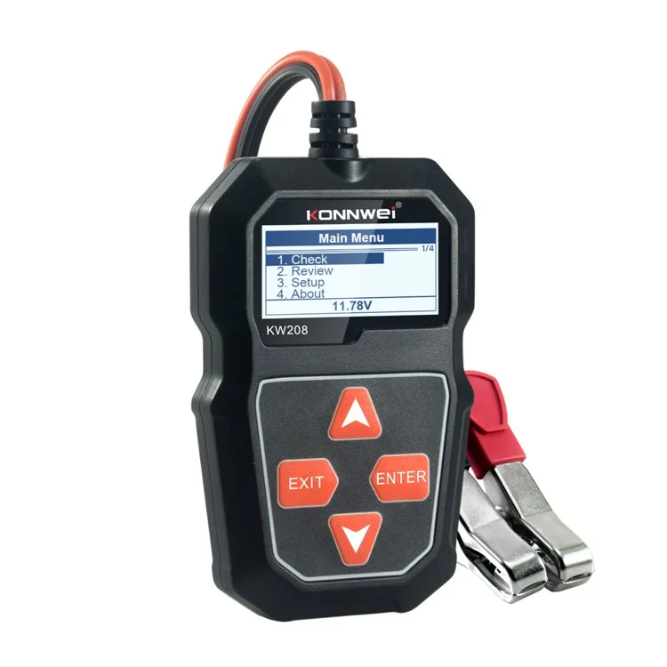 Konnwei KW208 Automotive Battery Tester Car Digital 12V 100-2000CCA Strumento Di Prova Del Sistema Di Ricarica