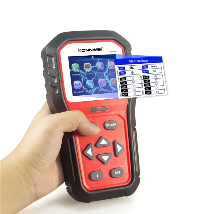 KONNWEI KW860 OBDII Scanner Code Reader Engine Fault Reader Erase/Reset Fault Codes Diagnostic Scanner