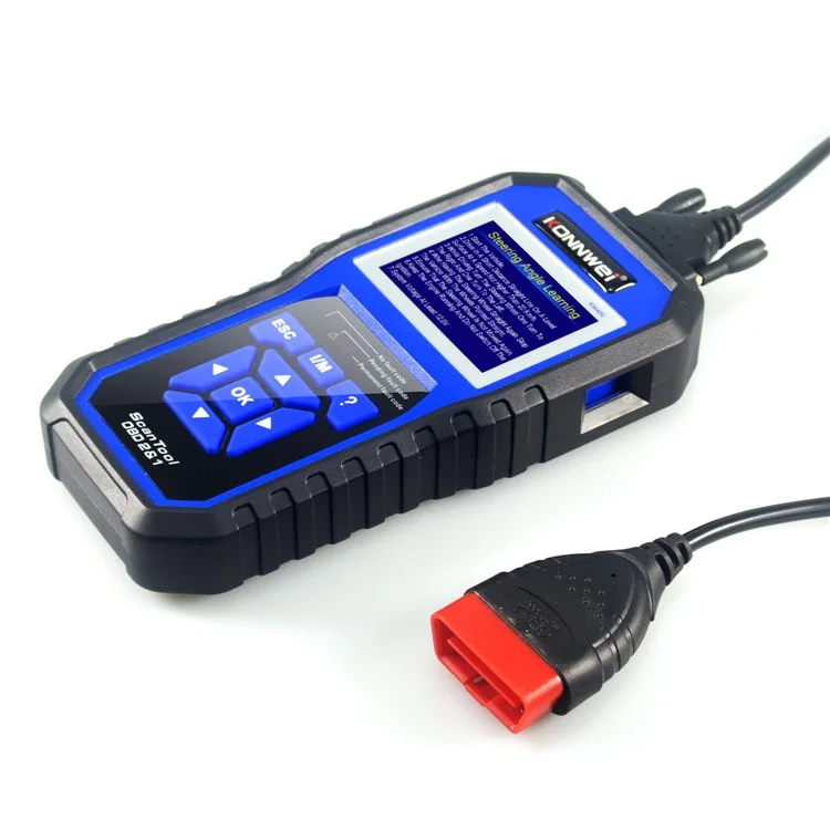 KONNWEI KW450 Leitor de Código OBDII Scanner Leitor de Falha de Motor Scanner de Diagnóstico para VW Audi Skoda 
