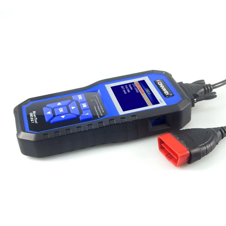 KONNWEI KW450 Leitor de Código OBDII Scanner Leitor de Falha de Motor Scanner de Diagnóstico para VW Audi Skoda 