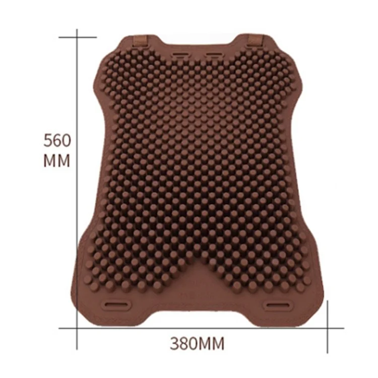 Silicone Lumbar Back Support Pad Summer Breathable Back Rest - Blue
