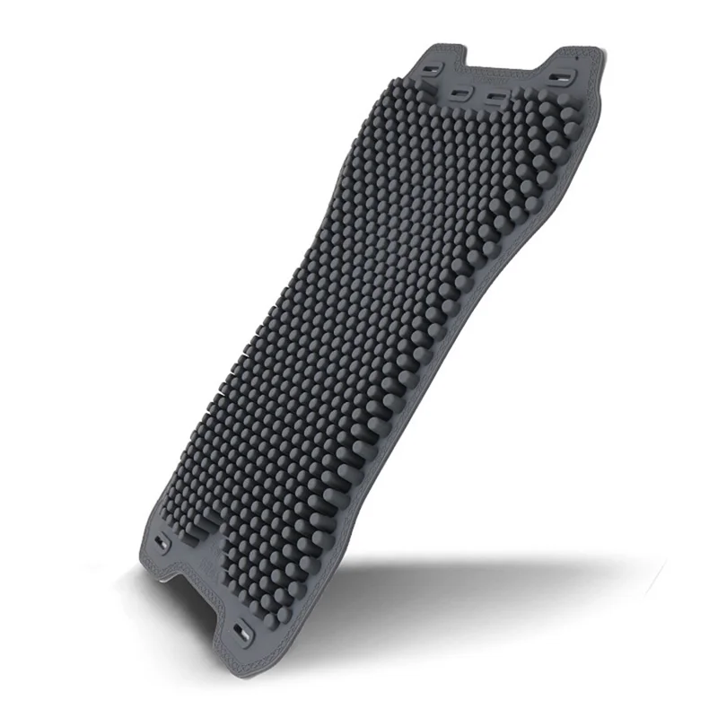 Almofada de suporte lombar de silicone respirável para o verão - Cinza