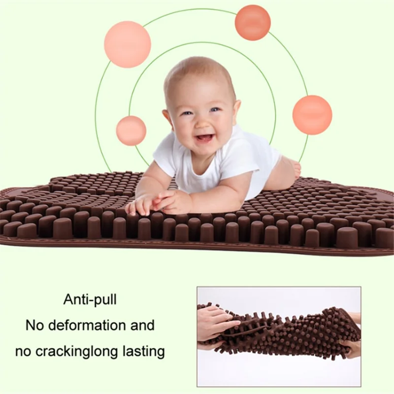 Almofada de suporte lombar de silicone respirável para o verão - Cinza