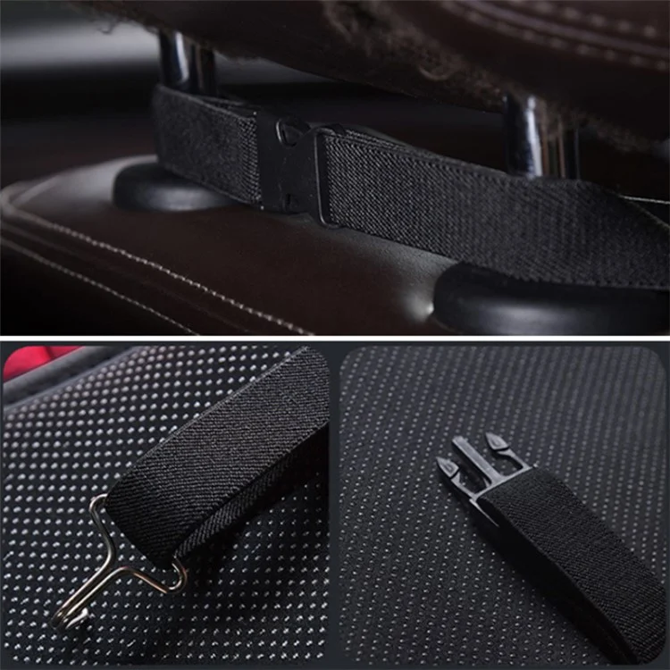 Car Winter Heated Short Plush Seat Cushion for 12V Car Electric Fast Heating Seat Cushion, Cigarette Lighter Power - Red