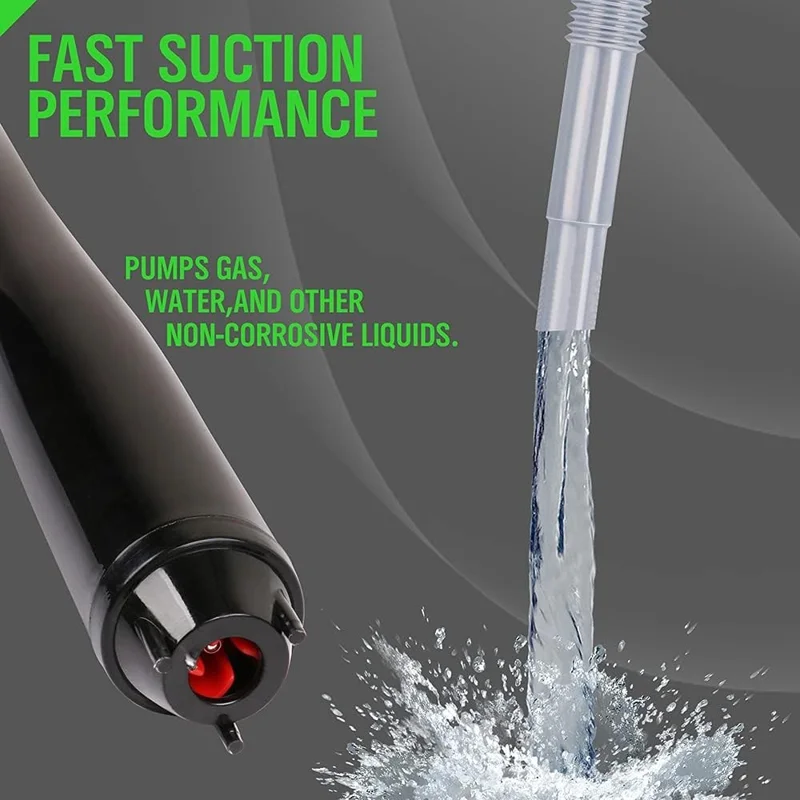 Portable Electric Fuel Transfer Pump Battery Powered Siphon Pump for Car Gas Tank and Water - Blue