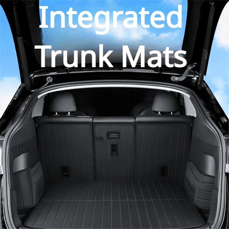 TSL1093 3Pcs / Set For Model Y Car Oxford Cloth Rear Trunk Mat Cushion Cargo Liner