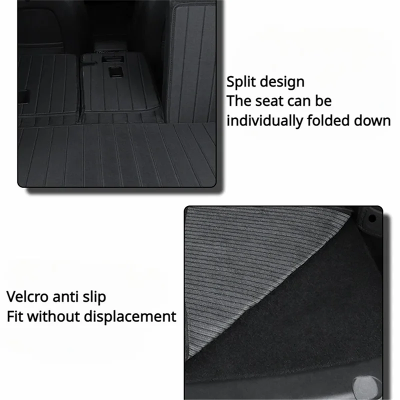 TSL1093 3Pcs / Set For Model Y Car Oxford Cloth Rear Trunk Mat Cushion Cargo Liner