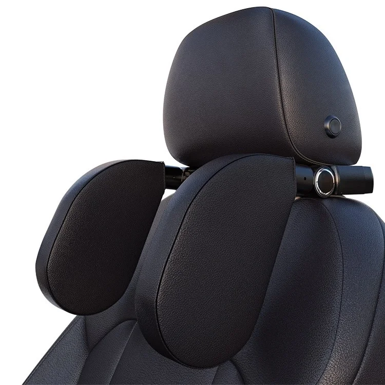 Descanso de cabeça para carro A05 Two Side Pillow para crianças e adultos, com espuma de memória - Preto