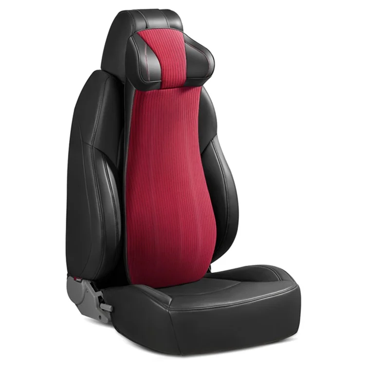 Xiongguan Lt002 2 in 1 Pad Posteriore Monopezzo Memory Foam Ergonomic Memory Support Cushion - Rosso