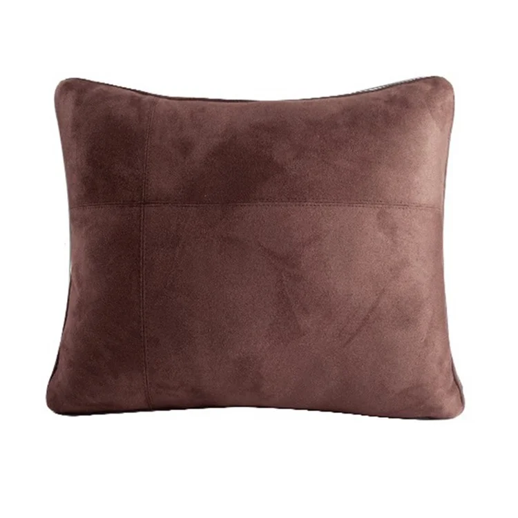 Oreiller de soutien lombaire pour siège auto 1152 - Suède + Mousse à mémoire de forme Soulagement de la fatigue Coussin lombaire - Brun