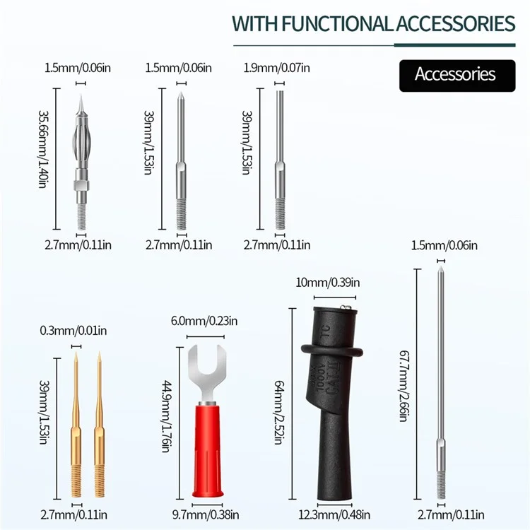 Aneng A3008 6000 Conta Del Contatore Non Contatto AC / DC Display LCD NCV Digital Multimeter Pen