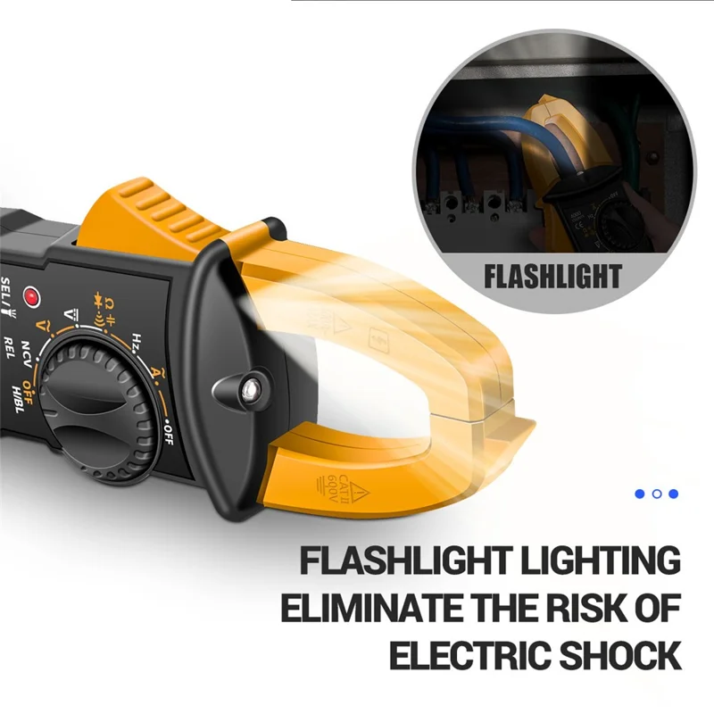 Aneng ST180 4000 Conteggi il Tester di Tensione Del Morsetto di Morsetto Digitale. - Giallo