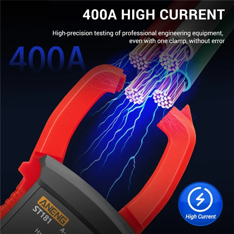 ANENG ST181 Digital Clamp Meter DC/AC Current 4000 Counts Multimeter Amperímetro Voltaje Capacidad Ohmio Probador