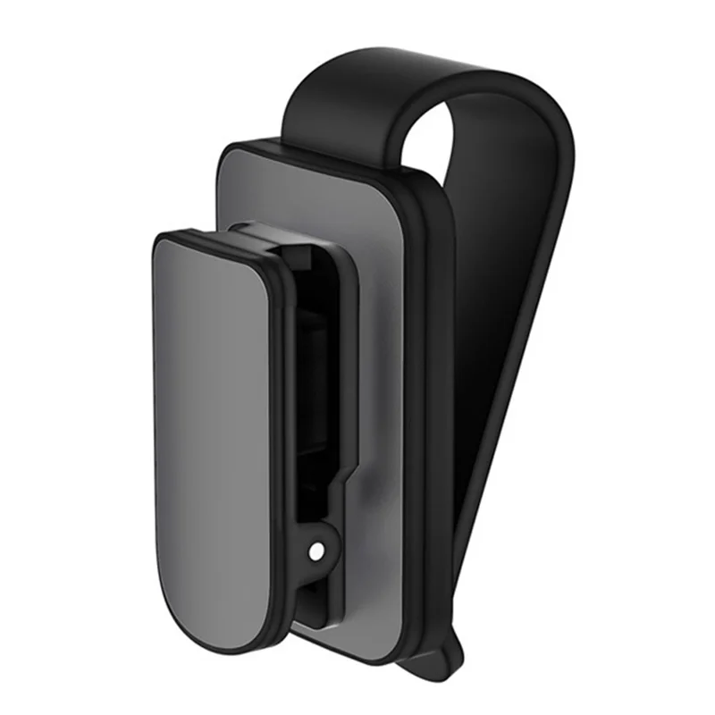 Sunglass Holder for Car Sun Visor Metal+ABS Eyeglass Hanger Clip Car Multi-Functional Glasses Mount Visor Organizer - Black+Grey