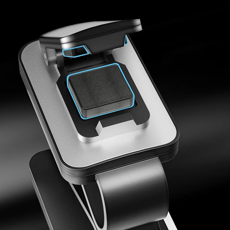 Sunglass Holder for Car Sun Visor Metal+ABS Eyeglass Hanger Clip Car Multi-Functional Glasses Mount Visor Organizer - Black+Red