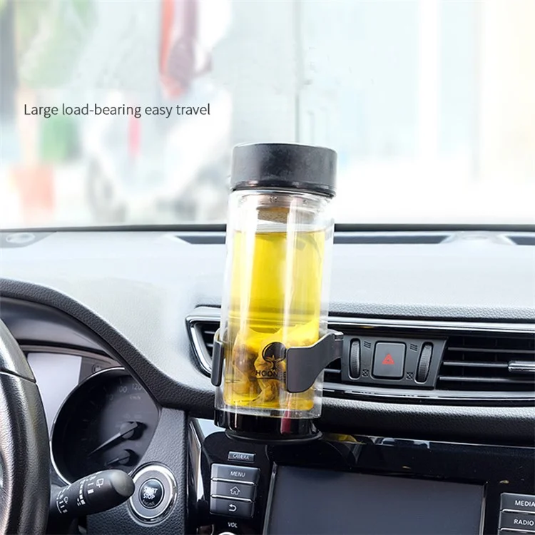 Porte-gobelet d'aération de voiture L1287 Porte-bouteille Porte-boisson Rack ABS avec support de montage d'une capacité de charge de 1 kg
