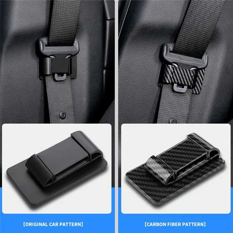 1302 Supporto per cintura di sicurezza Stabilizzatore Fermaglio Auto Serratura Fibbia Accessori interni - Nero opaco