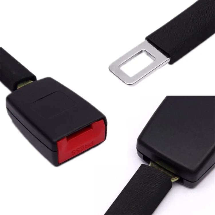 Prolunga per cintura di sicurezza auto da 25 cm - Nero