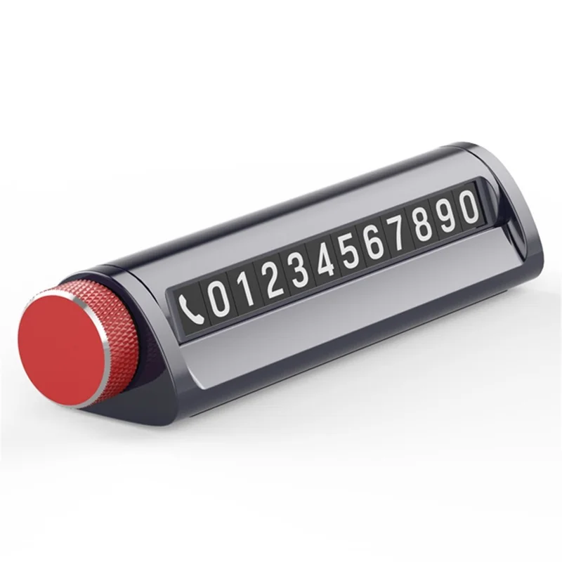 Płyta rejestracyjna parkingowa z aromaterapią, wielofunkcyjny młotek bezpieczeństwa samochodowego, urządzenie do rozbijania szyb - Czerwony