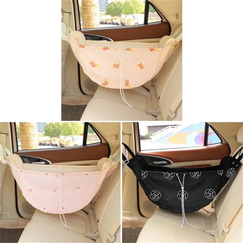 Oxford Cloth Rear Seat Sundries Bag Car Hammock Storage Bag Backseat Organizer - Balloon and Bear