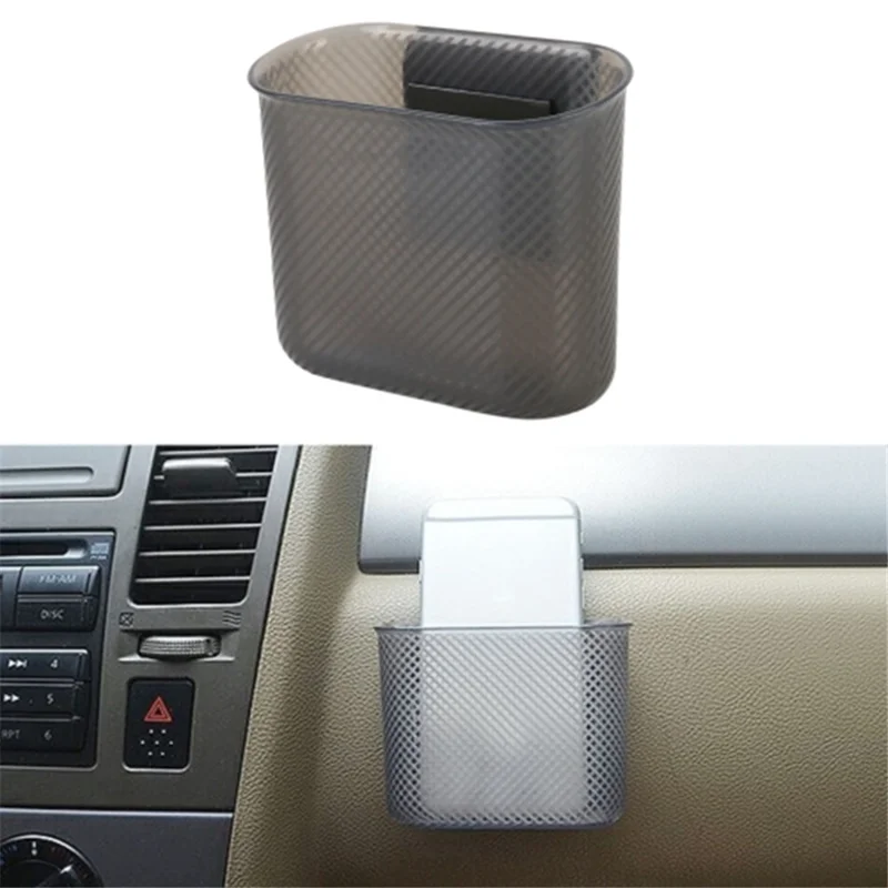 3R 2104 8.5x3.5x8.5cm Adhesive Storage Box Silicone+ABS Car Mounted Storage Case