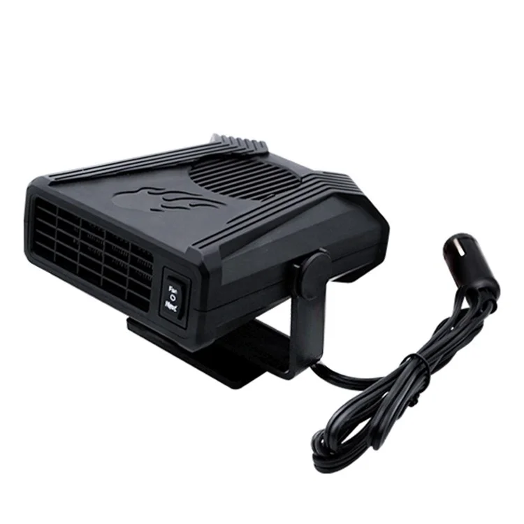 Ventilateur de Chauffage Automobile Mini 12V, Désembuage et Dégivrage de Pare-Brise, Appareil de Chauffage d'Intérieur de Véhicule en ABS
