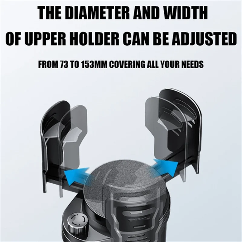 Vehicle Mounted Car Cup Holder 360 Degree Rotating Drink Beverage Holder Bracket, Size L