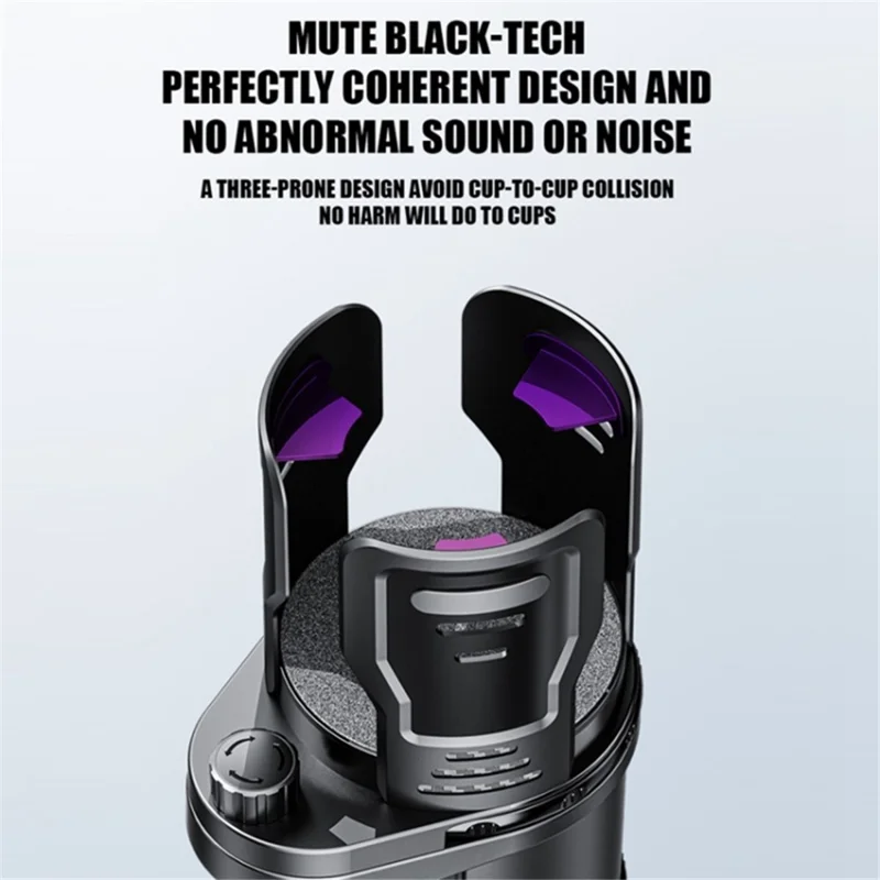 Vehicle Mounted Car Cup Holder 360 Degree Rotating Drink Beverage Holder Bracket, Size L