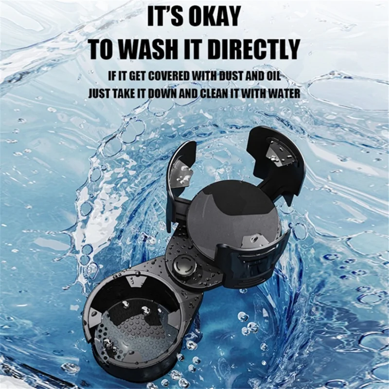 Vehicle Mounted Car Cup Holder 360 Degree Rotating Drink Beverage Holder Bracket, Size L