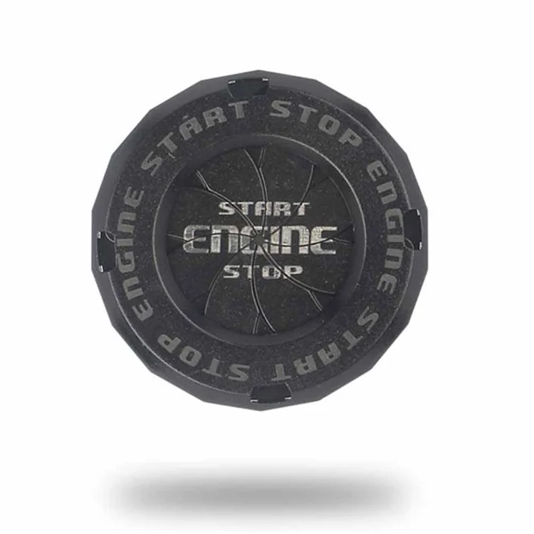 Car Start Stop Engine Button Switch One-key Start Button Engine Ignition Switch Cover - Black