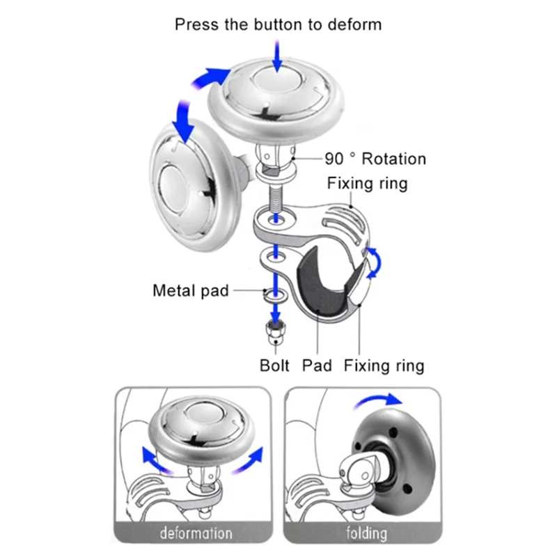YI-71 Car Steering Wheel Knob Power Handle Knob Booster Steering Wheel Spinner - Peachwood