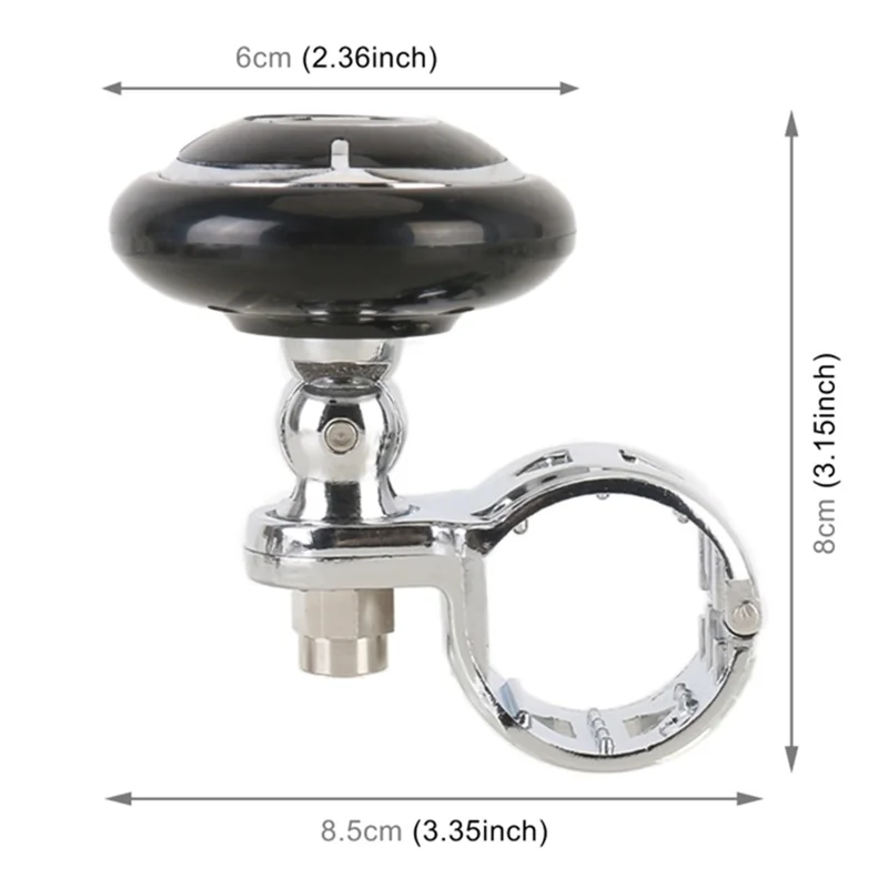 YI-71 Car Steering Wheel Knob Power Handle Knob Booster Steering Wheel Spinner - Peachwood