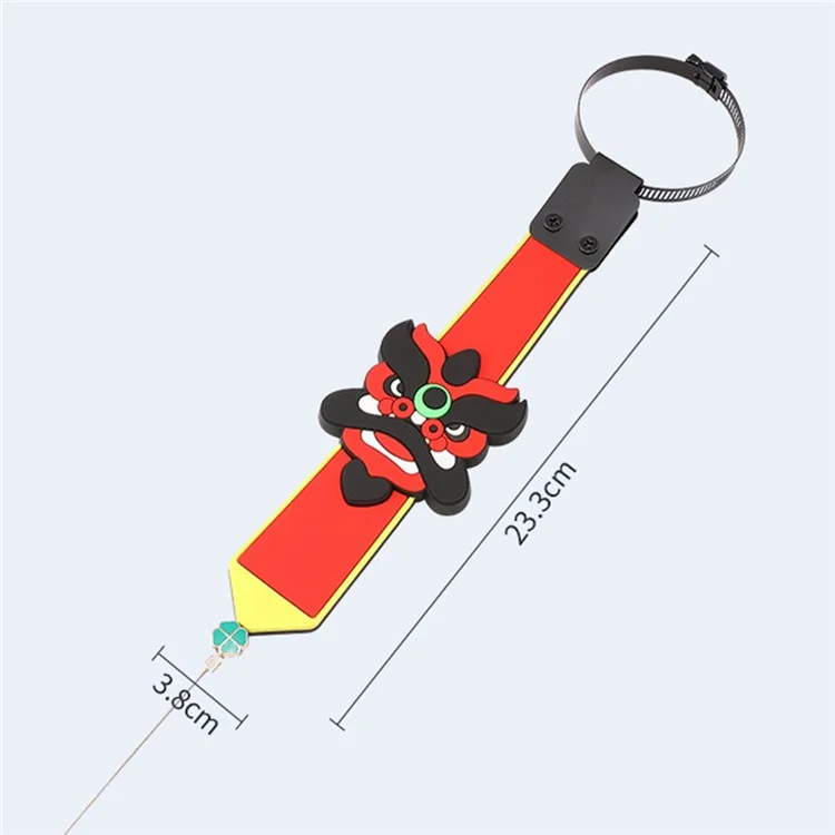 9761 Car Anti-Static Strap PVC + Iron Wire Automotive Static Eliminator Strip - Black