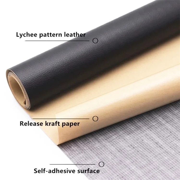 30 x 137 cm selbstklebender Lederreparatur-Patch für Sofas, Autositze PVC-Lederklebetechnik - Aprikose