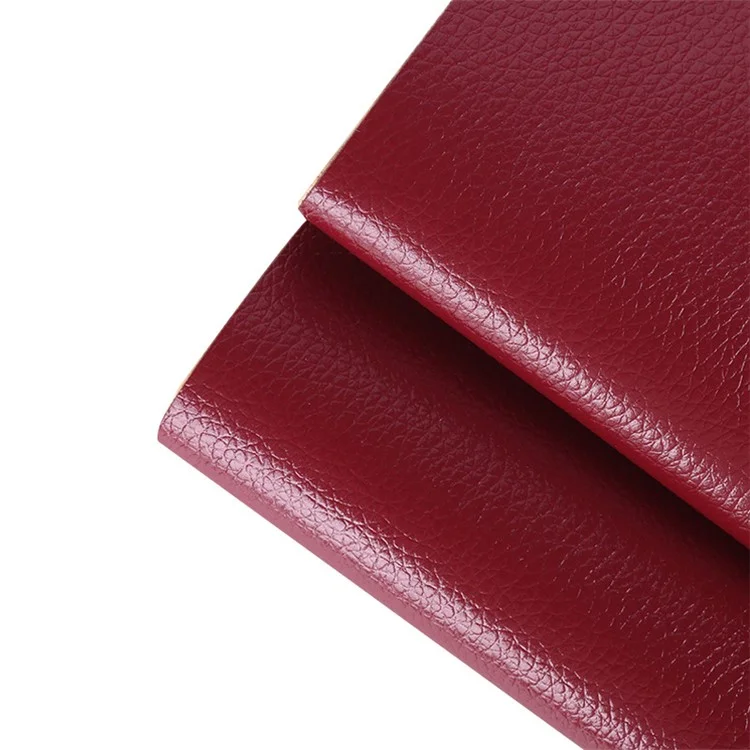 60x137CM Couches Sofa PVC Leather Repair Patch Kit Self-Adhesive Sticker for Furniture, Car Seats, Jackets - Wine Red